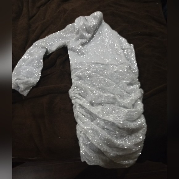 Lavish Alice Silver Sequin Dress - Picture 2 of 3